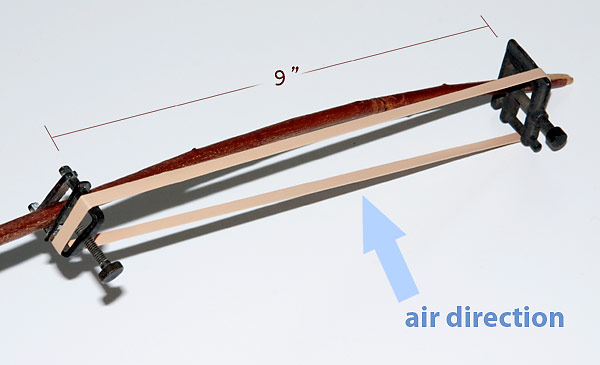 Chemistry clamps support the rubberband for best airflow.